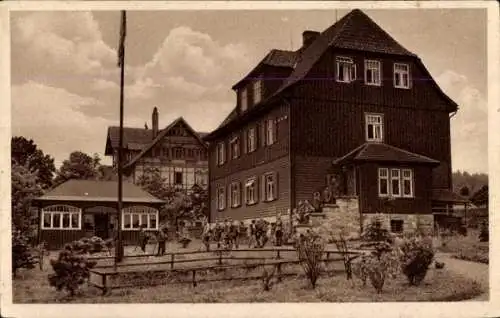 Ak Braunlage Oberharz, Kinder am Mittelelbehaus