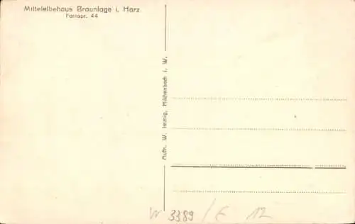 Ak Braunlage Oberharz, Kinder am Mittelelbehaus