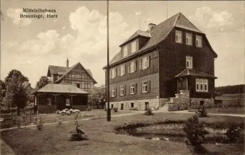 Ak Braunlage im Oberharz, Mittelelbehaus, Deutsche Jugendherberge