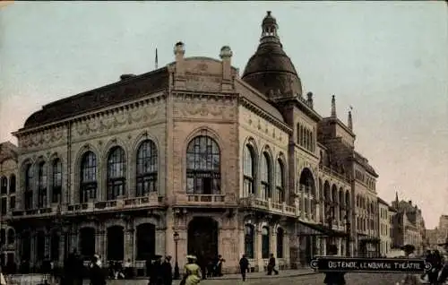 Ak Oostende Ostende Westflandern, neues Theater