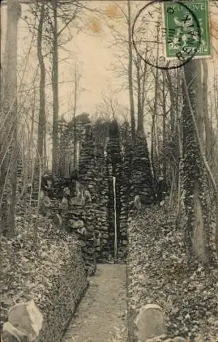 Ak Renaix Renaix Ostflandern, Bois Joly, Riesenbrunnen an der Grotte St. Dominique