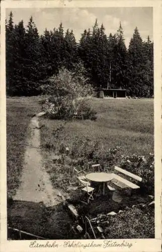 Ak Festenburg Altenau Schulenberg Clausthal Zellerfeld im Oberharz, Eisenbahn-Erholungsheim, Garten