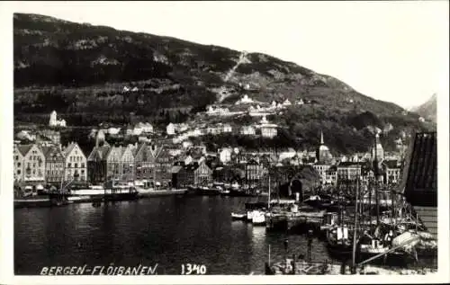 Ak Bergen Norwegen, Flöibanen, Havnen