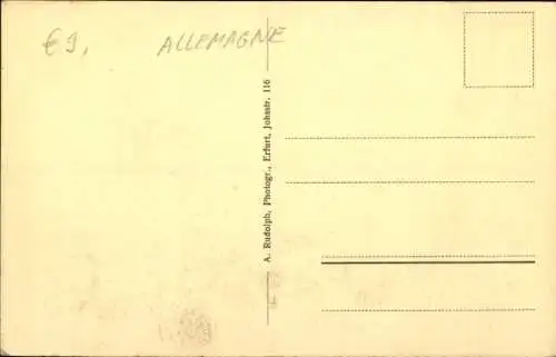 Ak Klettbach in Thüringen, Kriegerehrenmal, Kirche, Pfarrhaus