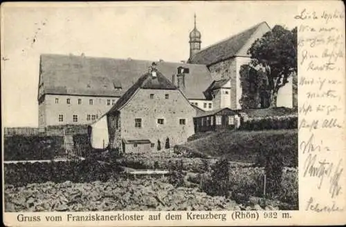 Ak Kreuzberg Bischofsheim Rhön, Franziskanerkloster