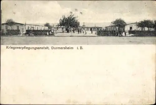 Ak Durmersheim in Baden, Kriegsverpflegungsanstalt