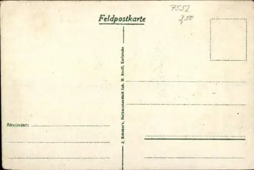 Ak Durmersheim in Baden, Kriegsverpflegungsanstalt