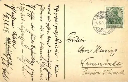 Ak Hansestadt Rostock, Rathaus