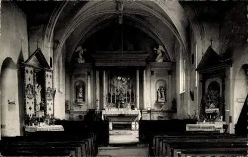 Ak Cormes Sarthe, Eglise, Interieur