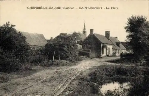 Ak Chemiré le Gaudin Sarthe, Saint Benoit, La Mare