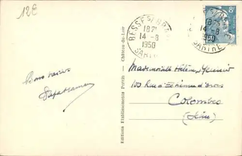 Ak Bessé sur Braye Sarthe, Rue Jean-Jaures