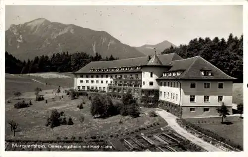 Ak Marquartstein im Chiemgau, Genesungsheim mit Hochplatte