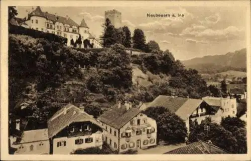 Ak Altenmarkt am Inn Neubeuern in Oberbayern, Teilansicht