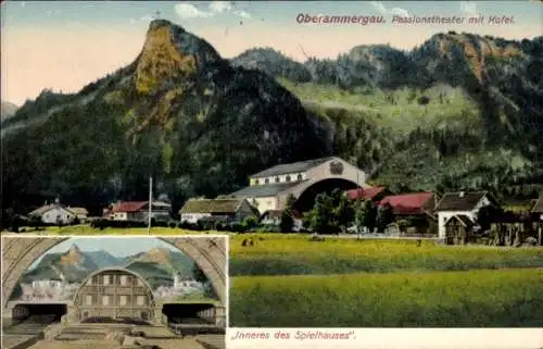 Ak Oberammergau in Oberbayern, Passionsspieltheater, Laber