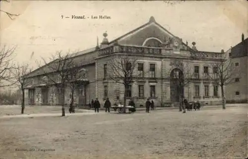 Ak Vesoul Haute Saône, Les Halles