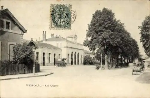 Ak Vesoul Haute Saône, Bahnhof