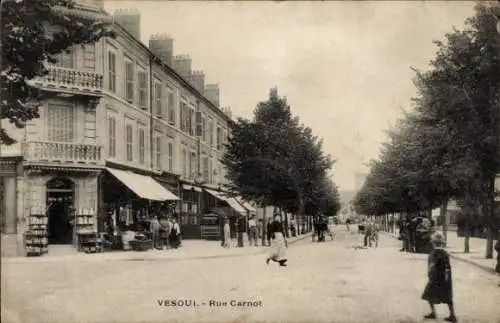 Ak Vesoul Haute Saône, Rue Carnot