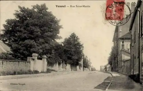 Ak Vesoul Haute Saône, Rue Saint Martin