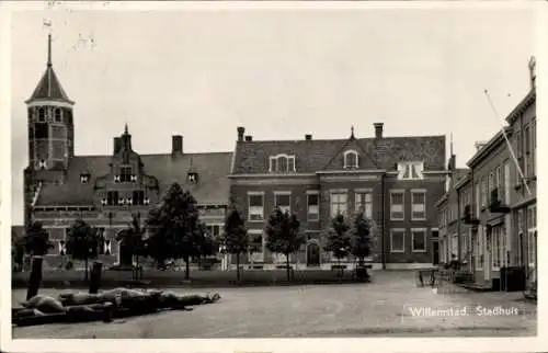 Ak Willemstad Nordbrabant Niederlande, Rathaus