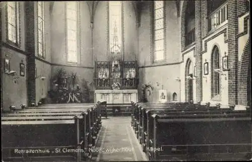 Ak Noordwijkerhout Noordwijk Südholland, Retraitehuis St. Clemens, Kapelle