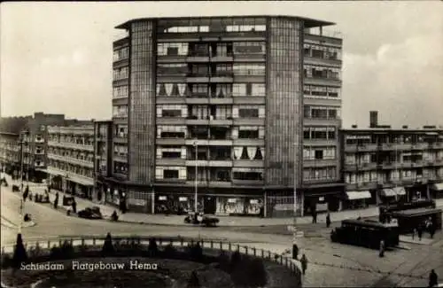 Ak Schiedam Südholland Niederlande, Hema-Wohnhaus