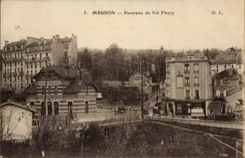 Ak Meudon Val Fleury Hauts de Seine, Panorama