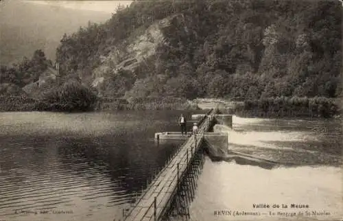 Ak Revin Ardennes, Le Barrage de St-Nicolas