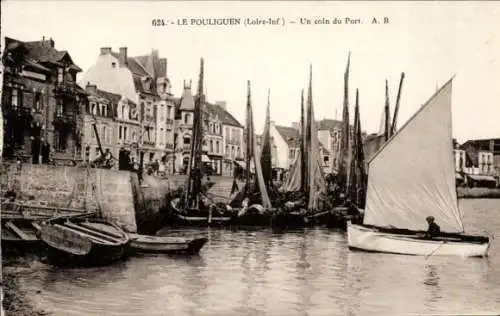 Ak Le Pouliguen Loire Atlantique, Un coin du Port