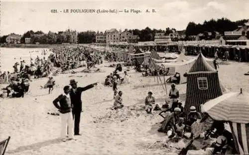 Ak Le Pouliguen Loire Atlantique, Plage