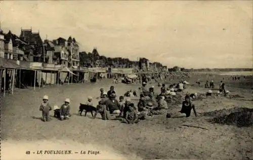 Ak Le Pouliguen Loire Atlantique, Plage