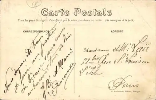 Ak Plaimpied Givaudins Cher, En Berry, Abside de l'Eglise