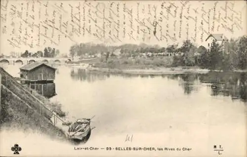 Ak Selles sur Cher Loir et Cher, les Rives du Cher