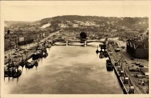 Ak Rouen Seine Maritime, La Seine, la Cote Saine-Marie