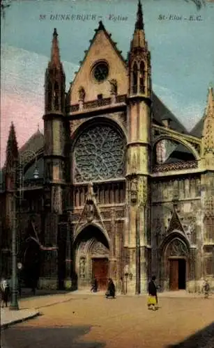 Ak Dunkerque Dünkirchen Nord, Kirche