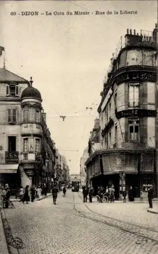 Ak Dijon Côte d’Or, Le Coin du Miroir, Rue de la Liberté