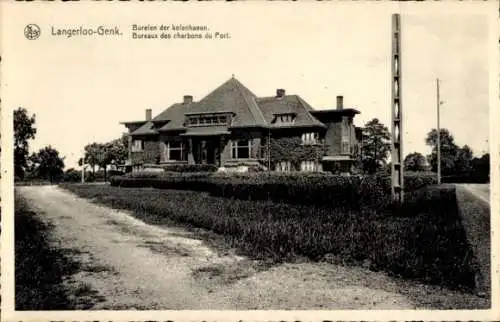 Ak Genk Flandern Limburg, Langerloo, Bureaux des charbons du Port