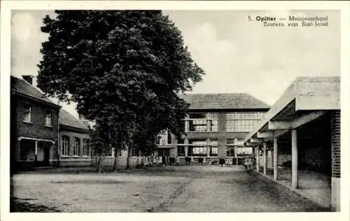 Ak Opitter Flandern Limburg, Meisjesschool, Zusters van Sint-Jozef