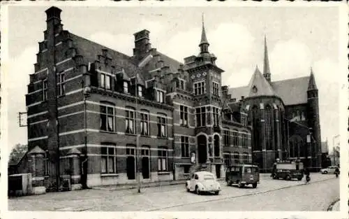 Ak Neerpelt Flandern Limburg, Rathaus, Kirche