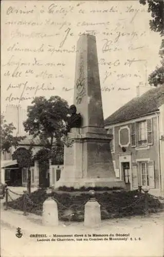 Ak Créteil Val de Marne, Denkmal