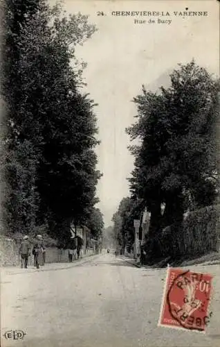 Ak Chenevières-la-Varenne Val de Marne, Rue de Sucy