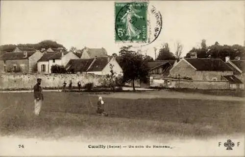 Ak Cœuilly Val de Marne, eine Ecke des Weilers