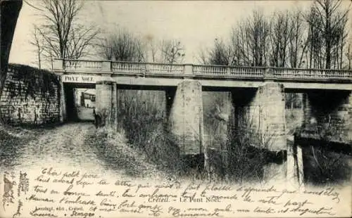 Ak Créteil Val de Marne, Le Pont Noel