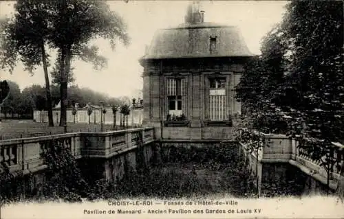 Ak Choisy le Roi Val de Marne, Fossés de Hôtel de Ville