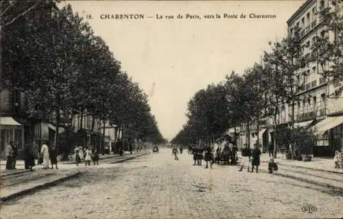 Ak Charenton le Pont Val de Marne, Rue de Paris