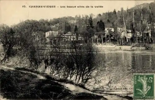 Ak Chennevières Val de Marne, die wunderschönen Sehenswürdigkeiten des Tals