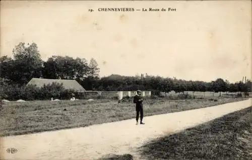 Ak Chennevières Val de Marne, La Route du Fort