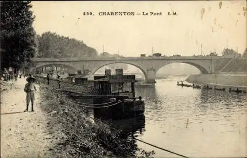 Ak Charenton le Pont Val de Marne, Le Pont