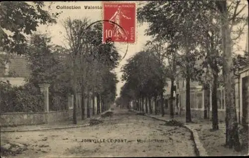 Ak Joinville le Pont Val de Marne, Blick von der Straße