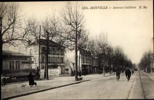 Ak Joinville le Pont Val de Marne, Avenue Gallieni