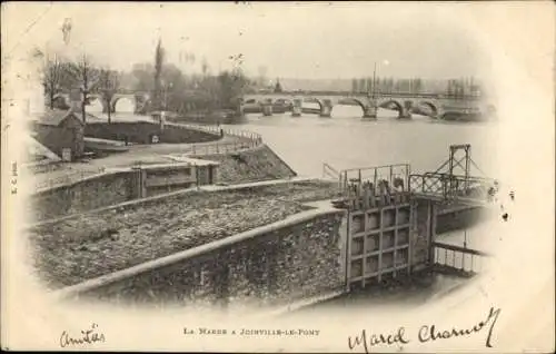 Ak Joinville le Pont Val de Marne, Ecluse